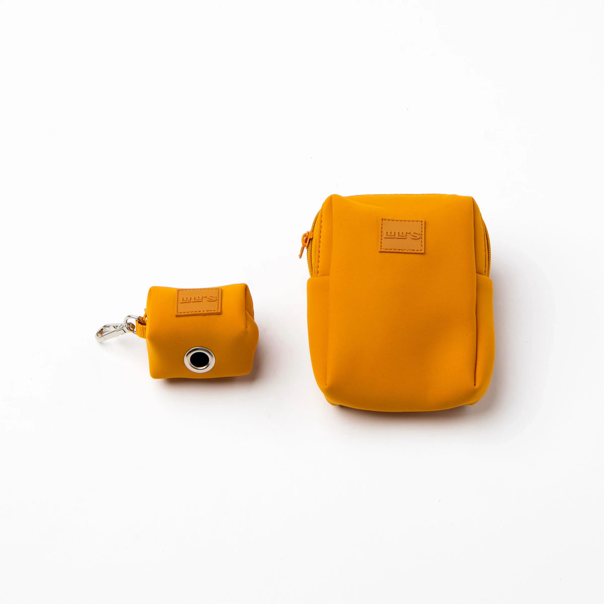 Sand Orange Lulu's from Cali pouch and waste bag holder