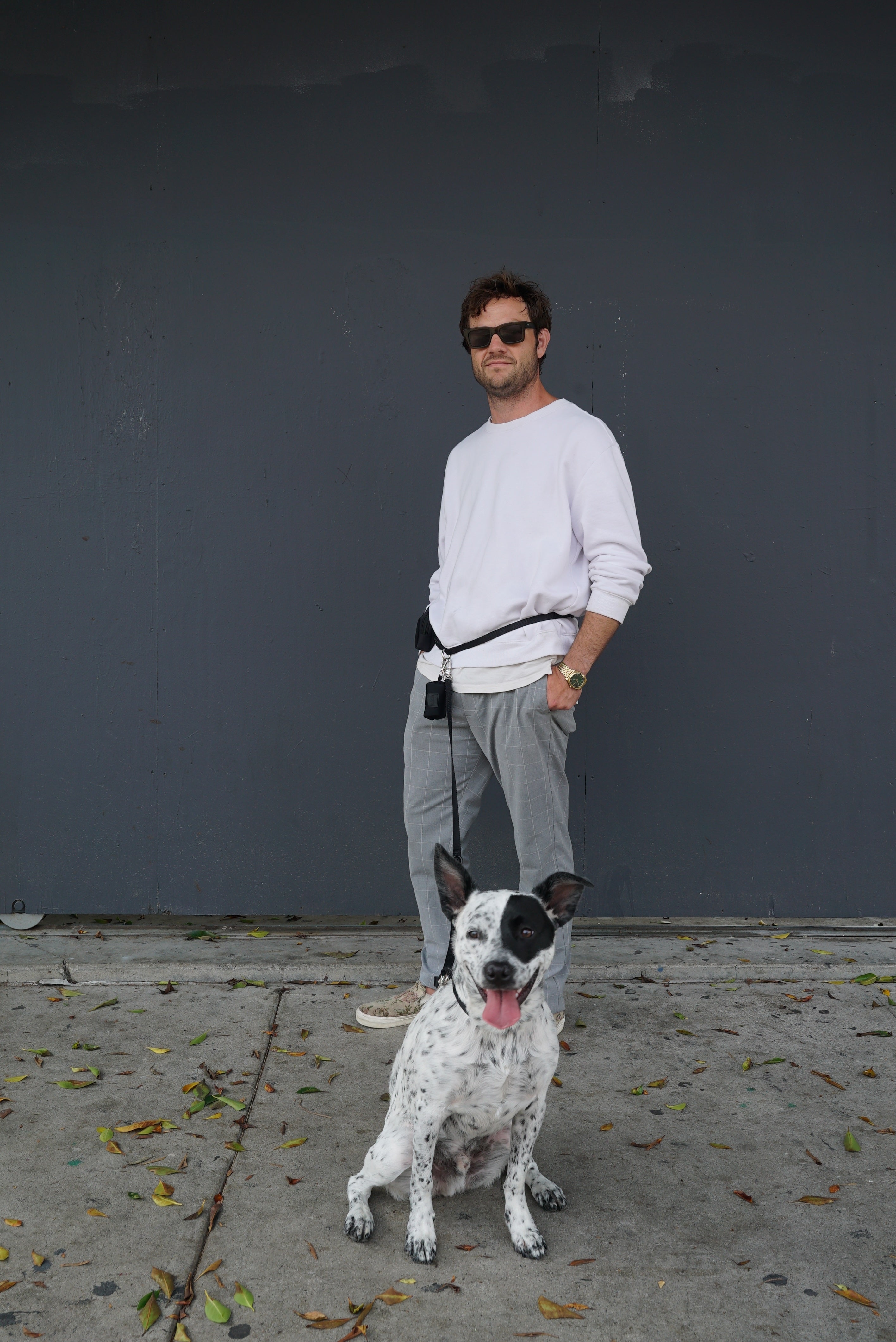 hands-free walking bundle – mini pouch edition (thin leash).