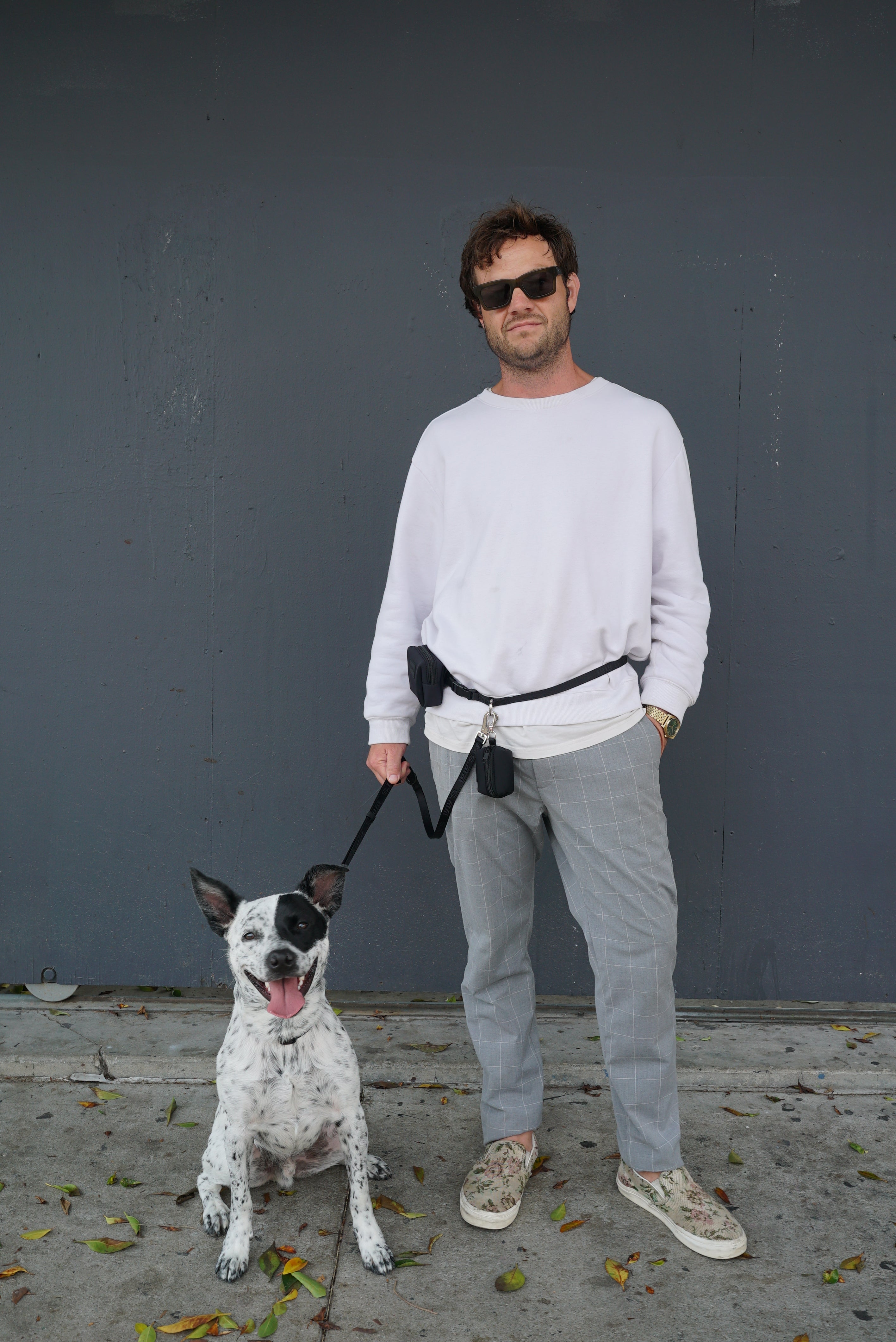 hands-free walking bundle – mini pouch edition (thin leash).