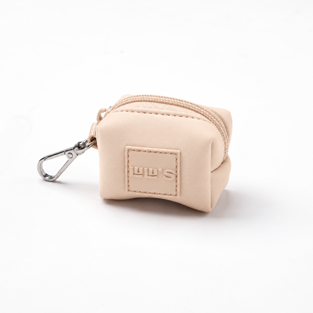Oat Beige Lulu’s from Cali dog waste bag pouch with clip-on carabiner