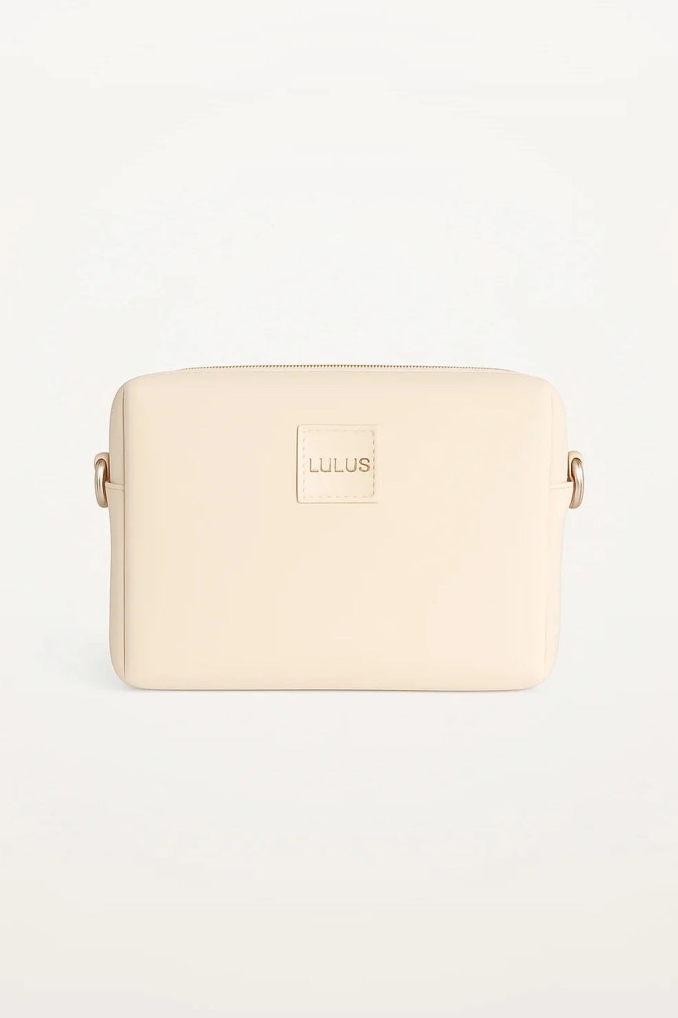 Lulu's from Cali horizontal dog walking pouch in Oat Beige, front view